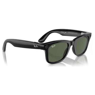 Meta Ray-Ban Wayfarer Akıllı Gözlük Parlak Siyah G15 Yeşil RW4006