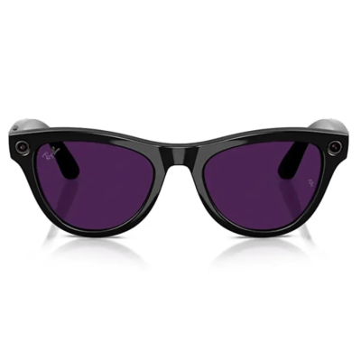 Ray-Ban Meta Skyler 2. Nesil Parlak Siyah Transitions Ametist Mor ( S-52 )