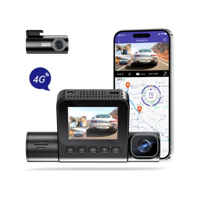 Azdome S58 4g Araç Kamerası – 3 Kamera, 4k, Canlı Izleme, Gps, Park Modu, Sos