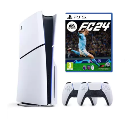 Sony Playstation 5 Slim CD + 2. DualSense Ps5 Kol + Fifa Fc 24