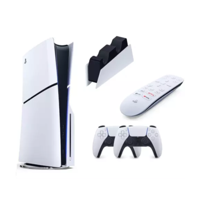 Sony Playstation 5 Slim Cd + 2. Ps5 Kol + Sarj istasyonu + Media Remote