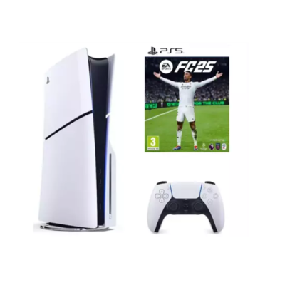 Sony PlayStation 5 Slim CD Edition + 2 DualSense Kablosuz Kol + EA Sports FC25 (İthalatçı Garantili)