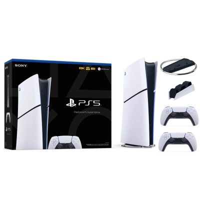 Sony Playstation 5 Slim Dijital + 2. DualSense Ps5 Kol + Sarj İstasyonu + Stand (İthalatçı Garantili)